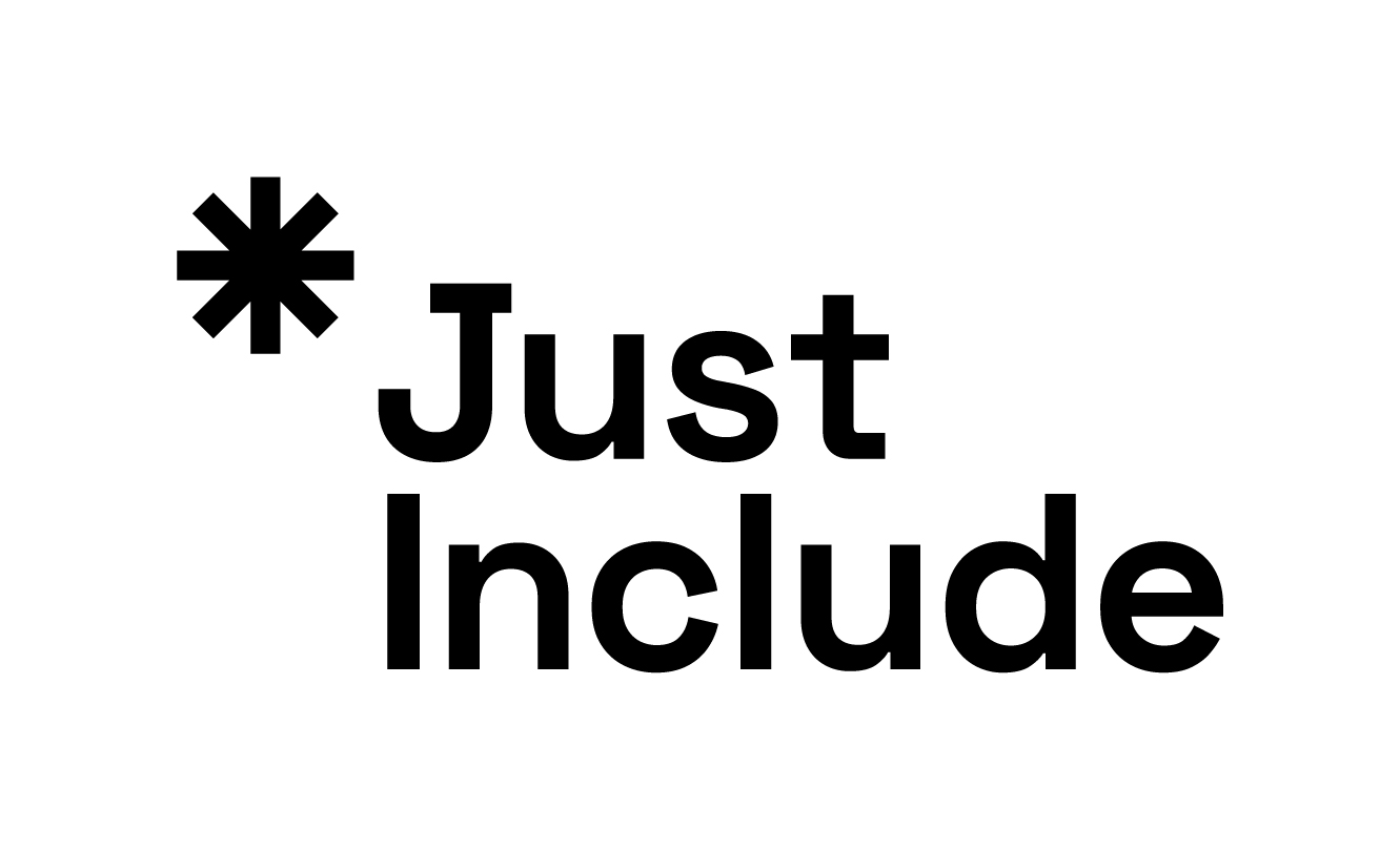 Black just include text and asterisk above the J on a white background