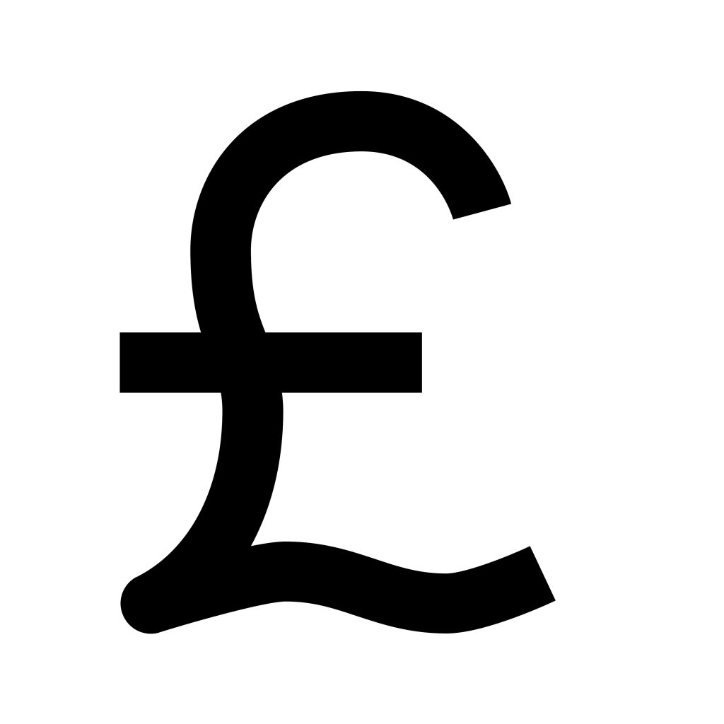 black on white pound symbol